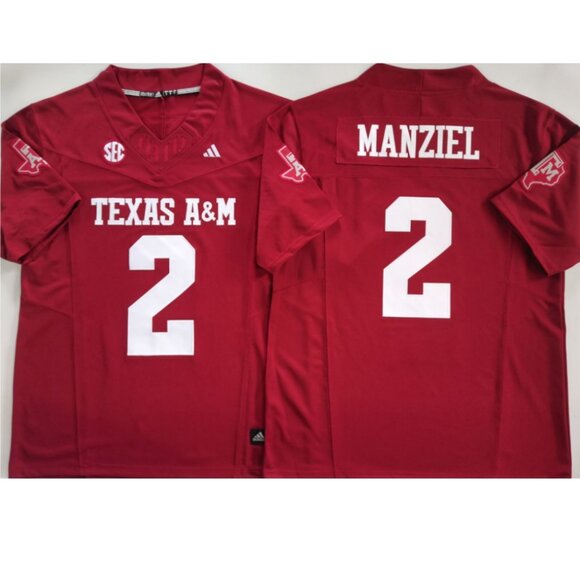 Youths Kids Mens Womens Johnny Manziel Red Stitched Jersey